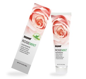 BEYOND Rose Mint - Pasta wegańska Wybielająca do codziennego użytku 130g