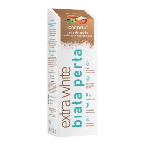 BIAŁA PERŁA Wybielająca pasta do zębów :coconut 75ml