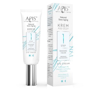 Apis NATURAL SLOW AGING Krem pod oczy STEP 1 ŚWIEŻOŚĆ I BLASK / 15 ml