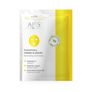 Apis MASKI W PŁACIE Rozświetlająca maska w płacie / 20 g