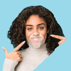 MOUTH SHIELD S/M-- TRANSPARENTNA OSŁONKA NA USTA I NOS- 5 SZT.