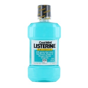 Listerine płyn przeciw kamieniowi nazębnemu 250 ml niebieski COOL MINT