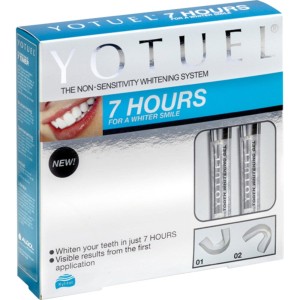 YOTUEL 7 Hours 0,1% 2x6ml - zestaw do bezpiecznego wybielania zębów z termokurczliwymi nakładkami