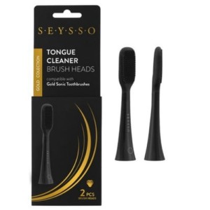 SEYSSO Gold Tongue Cleaner Końcówka do czyszczenia języka 2 sztuki