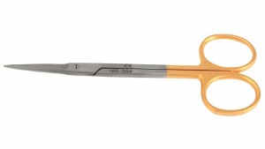 ROY-DTC-160-054TC, NOŻYCZKI CHIRURGICZNE IRIS - OSTRO-OSTRE, PROSTE, DŁ. 11.5 CM, TC