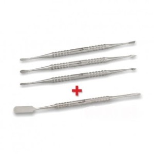 ROY-HG-710-4SET, ZESTAW 3 SZT. RASPATORÓW + RASPATOR PRICHARD Z ŁOPATKĄ DO PODTRZYMYWANIA PŁATA ŚLUZÓWKI GRATIS!