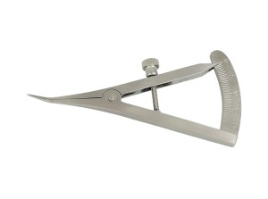 ROY-55-E203 ZNACZNIK ORTODONTYCZNY CASTROVIEJO - ZAKRES 0-20 MM, ZAGIĘTY, DŁ. 9 CM