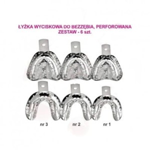 ROY-Q-P4SET, ZESTAW ŁYŻEK WYCISKOWYCH DO BEZZĘBIA