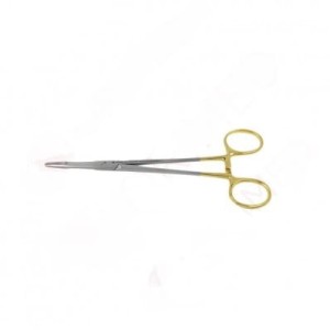 ROY-DTC-160-053TC  NOŻYCZKI CHIRURGICZNE GOLDMANN-FOX - OSTRO-OSTRE, PROSTE, ZĄBKOWANE, DŁ. 13 CM, TC