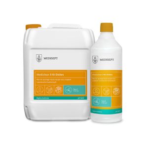 Mediclean 510 Dishes Miętowy płyn do mycia naczyń 1L