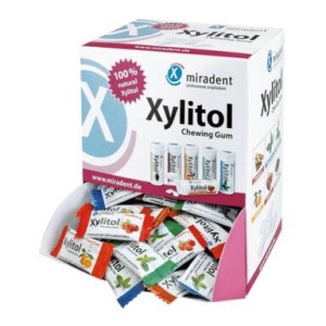 MIRADENT Xylitol Chewing Gum 2szt. - guma do żucia z ksylitolem przeciw próchnicy