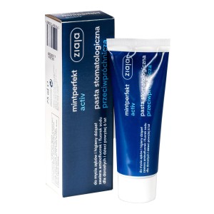 ZIAJA MINTPERFECT ACTIV pasta 75ml - przeciwpróchnicza pasta do zębów zawierająca aminofluorek i fluorek sodu