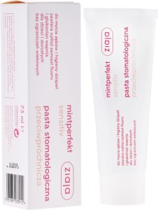 ZIAJA MINTPERFECT SENSITIVE pasta 75ml - przeciwpróchnicza pasta do zębów bez fluoru