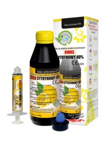 KWAS CYTRYNOWY 40% butelka 200g