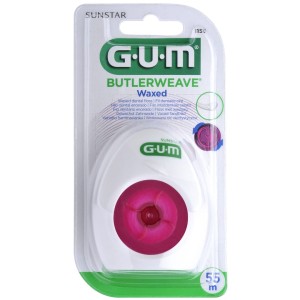 GUM Nić dentystyczna BUTLERWEAVE woskowana 55m 1155