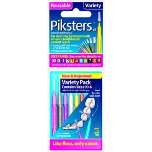 PIKSTERS Regular MIX Size 00-6 8szt. ZESTAW STARTOWY szczoteczek międzyzębowych