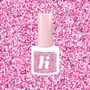 HiHybrid Lakier hybrydowy GLITTER BALLET SLIPPER #134 - 5 ml