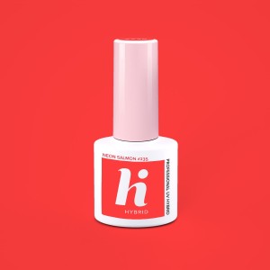 HiHybrid Lakier hybrydowy NEON SALMON #235 - 5 ml