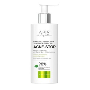 APIS Acne-stop Home terApis Oczyszczający tonik antybakteryjny z zieloną herbatą 300 ml