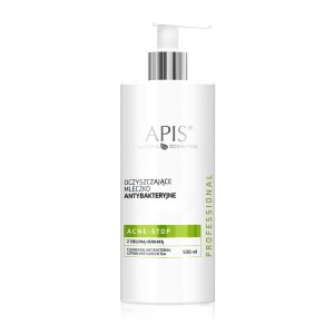 APIS Acne-stop Oczyszczające mleczko antybakteryjne z zieloną herbatą 500 ml