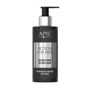 APIS- ACTION FOR MEN ODŻYWCZY KREM DO CIAŁA I DŁONI, 300 ML