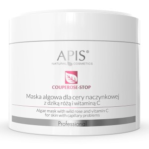 APIS COUPEROSE-STOP Maska algowa dla cery naczynkowej z dziką różą i witaminą C 100g
