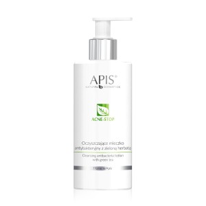 APIS ACNE-STOP / Home terApis Oczyszczające mleczko antybakteryjne z zieloną herbatą 300 ml