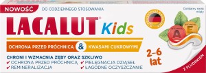 Lacalut pasta do zębów dla dzieci od 2 do 6lat KIDS 55ml
