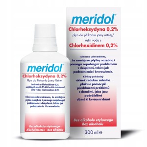 Meridol płyn do płukania jamy ustnej z chlorheksydyną 0,2% 300ml