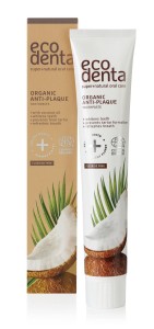 ECODENTA Organic Pasta do zębów ANTI-PLAQUE - przeciwpłytkowa z olejem kokosowym 75ml