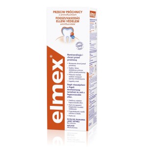ELMEX Przeciw Próchnicy - Płyn mineralizujący zęby i chroniący zęby 400 ml