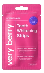 Smilepen Pop "Very Berry" Whitening Strips, zestaw pasków do wybielania zębów (7x2)