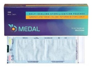 Torebki do sterylizacji 90mm x 230mm 200 sztuk