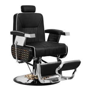 Fotel barberski Gabbiano Livio czarny