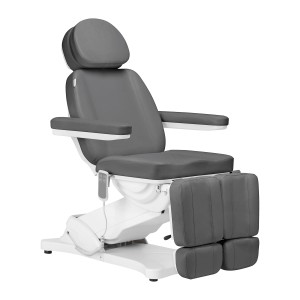 Fotel kosmetyczny do pedicure elektryczny Sillon Classic 2 silniki szary