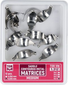 Matryce siodłowe (op. 12 szt.) średnie (4) - 0,035mm