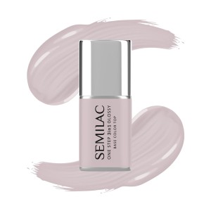 Semilac Lakier hybrydowy One Step 3in1 Glossy S610 Barely Pink 7 ml