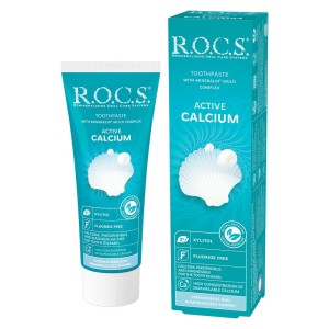 ROCS pasta do zębów Active Calcium - remineralizująca pasta z wapniem 75ml