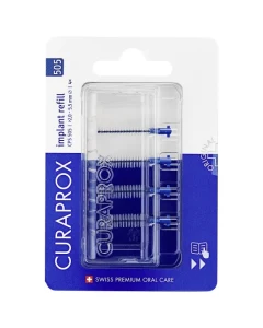 Curaprox Szczoteczki międzyzębowe CPS 505 Soft implant niebieska 4x