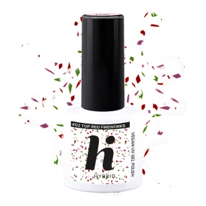 hi hybrid Top No Wipe Red Fireworks #02 - 5ml