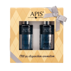 APIS ZESTAW ACTION FOR MEN krem do ciała + żel do mycia ciała