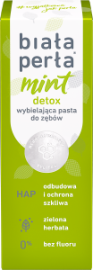 Biała Perła Pasta wybielająca do zębów bez fluoru :mint detox