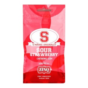 ZINQ STRAWBERRY 22szt. - gumy do żucia z cynkiem i ksylitolem o smaku truskawkowym