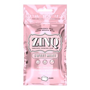 ZINQ SWEET Mint 22szt. - gumy do żucia z cynkiem i ksylitolem o smaku słodkiej mięty