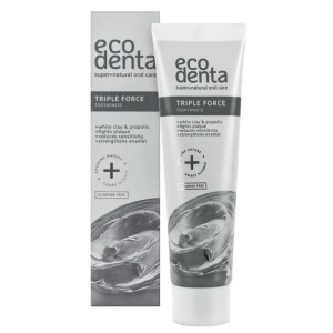 ECODENTA Expert Line - Pasta do zębów POTRÓJNY EFEKT z białą glinką, propolisem i TEAVIGO 100 ml