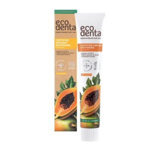 ECODENTA Organic Pasta do zębów WHITENING - z ekstraktem z papai 75ml