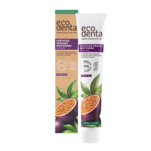 ECODENTA Organic Pasta do zębów WHITENING - z enzymami marakuji 75ml