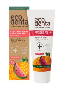 ECODENTA dla dzieci 2+ ORGANIC - o smaku juicy fruits 75ml
