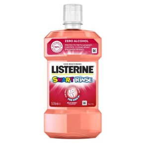 Listerine płyn SMART RINSE owocowy - Mild Berry (róż) 500ml