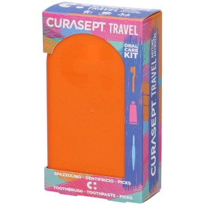 CURASEPT TRAVEL ORAL CARE KIT - Pomarańczowy